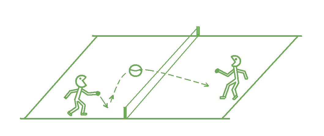 Bild som visar spelarnas positioner på plan.